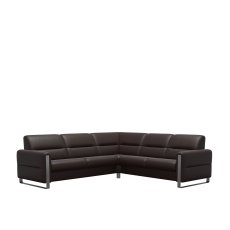 Stressless Fiona Corner Group, 2.5 Seats LHF, 2 Seats RHF, with Steel Arms in Leather Stressless Fiona Corner Group, 2.5 Seats LHF, 2 Seats RHF, with Steel Arms in Leather