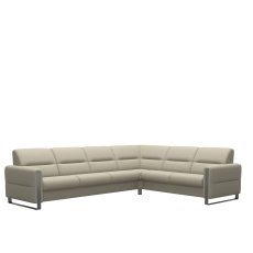 Stressless Fiona Corner Group, 3 Seats LHF, 2 Seats RHF, with Steel Arms in Leather Stressless Fiona Corner Group, 3 Seats LHF, 2 Seats RHF, with Steel Arms in Leather