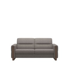 Stressless Fiona 2.5 Seater Sofa with Wood Arms in Fabric Stressless Fiona 2.5 Seater Sofa with Wood Arms in Fabric