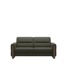 Stressless Fiona 2.5 Seater Sofa with Wood Arms in Leather Stressless Fiona 2.5 Seater Sofa with Wood Arms in Leather