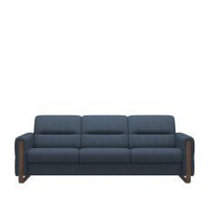Stressless Fiona 3 Seater Sofa with Wood Arms in Fabric Stressless Fiona 3 Seater Sofa with Wood Arms in Fabric