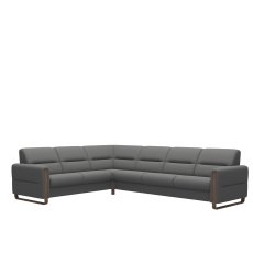 Stressless Fiona Corner Group, 2 Seats LHF, 3 Seats RHF, with Wood Arms in Leather Stressless Fiona Corner Group, 2 Seats LHF, 3 Seats RHF, with Wood Arms in Leather