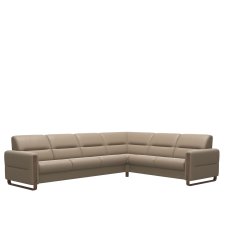 Stressless Fiona Corner Group, 3 Seats LHF, 2 Seats RHF, with Wood Arms in Leather Stressless Fiona Corner Group, 3 Seats LHF, 2 Seats RHF, with Wood Arms in Leather