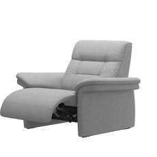 Stressless Mary Power Recliner with Upholstered Arms in Fabric Stressless Mary Power Recliner with Upholstered Arms in Fabric
