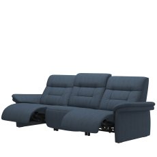 Stressless Mary 3 Seater Power Recliner with Upholstered Arms in Fabric Stressless Mary 3 Seater Power Recliner with Upholstered Arms in Fabric