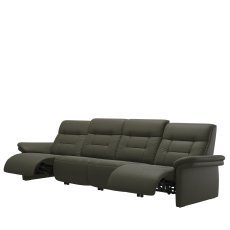 Stressless Mary 4 Seater Power Recliner with Upholstered Arms in Leather Stressless Mary 4 Seater Power Recliner with Upholstered Arms in Leather