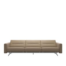 Stressless Stella 3.5 Seater Sofa with Upholstered Arms in Leather