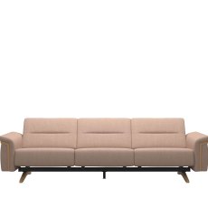 Stressless Stella 3 Seater Sofa with Wood Arms in Fabric Stressless Stella 3 Seater Sofa with Wood Arms in Fabric