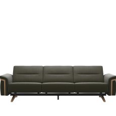 Stressless Stella 3 Seater Sofa with Wood Arms in Leather