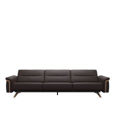 Stressless Stella 3.5 Seater Sofa with Wood Arms in Leather Stressless Stella 3.5 Seater Sofa with Wood Arms in Leather