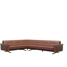Stressless Stella Corner Group, 2 Seats LHF, 3 Seats RHF, with Wood Arms in Leather Stressless Stella Corner Group, 2 Seats LHF, 3 Seats RHF, with Wood Arms in Leather