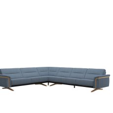 Stressless Stella Corner Group, 2.5 Seats LHF, 3 Seats RHF, with Wood Arms in Fabric Stressless Stella Corner Group, 2.5 Seats LHF, 3 Seats RHF, with Wood Arms in Fabric