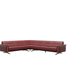 Stressless Stella Corner Group, 2.5 Seats LHF, 3 Seats RHF, with Wood Arms in Leather Stressless Stella Corner Group, 2.5 Seats LHF, 3 Seats RHF, with Wood Arms in Leather