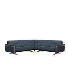 Stressless Stella Corner Group, 2 Seats LHF, 2 Seats RHF, with Wood Arms in Fabric Stressless Stella Corner Group, 2 Seats LHF, 2 Seats RHF, with Wood Arms in Fabric
