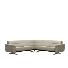 Stressless Stella Corner Group, 2 Seats LHF, 2 Seats RHF, with Wood Arms in Leather Stressless Stella Corner Group, 2 Seats LHF, 2 Seats RHF, with Wood Arms in Leather