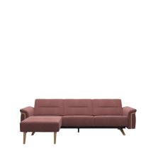 Stressless Stella 2 Seater with Medium Longseat LHF, with Wood Arms in Fabric Stressless Stella 2 Seater with Medium Longseat LHF, with Wood Arms in Fabric