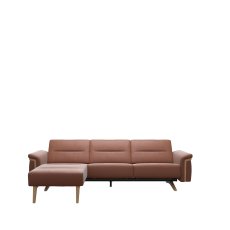 Stressless Stella 2 Seater with Medium Longseat LHF, with Wood Arms in Leather Stressless Stella 2 Seater with Medium Longseat LHF, with Wood Arms in Leather