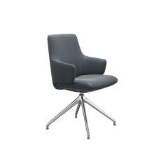 Stressless Laurel Large Low Back Dining Chair with Arms and D350 Legs in Leather Stressless Laurel Large Low Back Dining Chair with Arms and D350 Legs in Leather