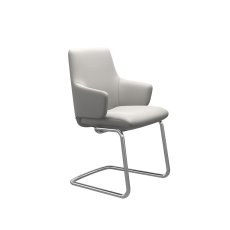 Stressless Laurel Large Low Back Dining Chair with Arms and D400 Legs in Leather Stressless Laurel Large Low Back Dining Chair with Arms and D400 Legs in Leather