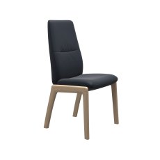 Stressless Mint High Back Dining Chair with D100 Legs in Leather Stressless Mint High Back Dining Chair with D100 Legs in Leather
