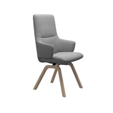 Stressless Mint High Back Dining Chair with Arms and D200 Legs in Fabric Stressless Mint High Back Dining Chair with Arms and D200 Legs in Fabric