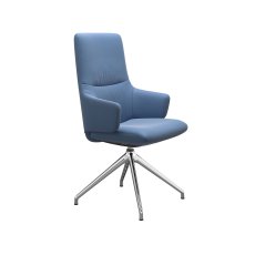 Stressless Mint High Back Dining Chair with Arms and D350 Legs in Leather Stressless Mint High Back Dining Chair with Arms and D350 Legs in Leather