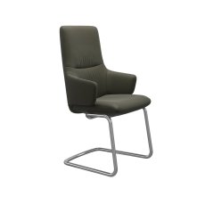 Stressless Mint High Back Dining Chair with Arms and D400 Legs in Leather Stressless Mint High Back Dining Chair with Arms and D400 Legs in Leather
