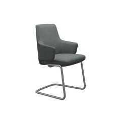Stressless Vanilla Low Back Dining Chair with Arms and D400 Legs in Fabric Stressless Vanilla Low Back Dining Chair with Arms and D400 Legs in Fabric