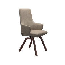 Stressless Vanilla High Back Dining Chair with Arms and D200 Legs in Fabric Stressless Vanilla High Back Dining Chair with Arms and D200 Legs in Fabric