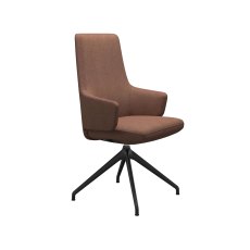 Stressless Vanilla High Back Dining Chair with Arms and D350 Legs in Fabric Stressless Vanilla High Back Dining Chair with Arms and D350 Legs in Fabric
