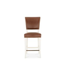 Belgrave Ivory Bar Stool - Faux Leather (Pair)