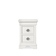 Chantilly White 2 Drawer Nightstand