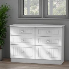 Warwick 6 Drawer Midi Chest Warwick 6 Drawer Midi Chest