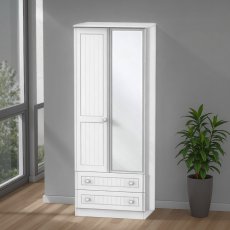 Warwick Tall 2ft6 2 Drawer Mirror Robe Warwick Tall 2ft6 2 Drawer Mirror Robe