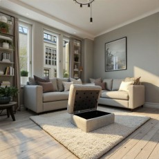 G Plan Holmes Storage Footstool in Fabric G Plan Holmes Storage Footstool in Fabric