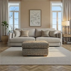 G Plan Seattle Footstool with Show Wood in Fabric G Plan Seattle Footstool with Show Wood in Fabric