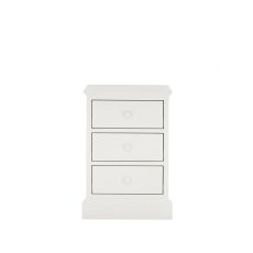 Ashby White 3 Drawer Nightstand