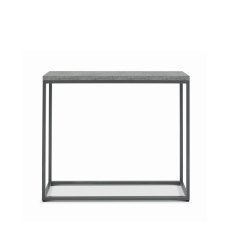 Renzo Zinc Dark Grey Narrow Console Table