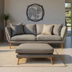 Ercol Forli Large Footstool in Fabric Ercol Forli Large Footstool in Fabric