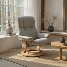 Stressless Mayfair Chair in Fabric, Classic Base Stressless Mayfair Chair in Fabric, Classic Base