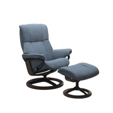 Stressless Mayfair Chair in Fabric, Signature Base with Footstool