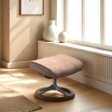 Stressless Consul Footstool in Fabric, Signature Base Stressless Consul Footstool in Fabric, Signature Base