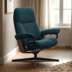 Stressless Consul Chair in Leather, Cross Base Stressless Consul Chair in Leather, Cross Base