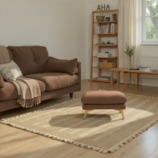 Ercol Forli Footstool in Leather Ercol Forli Footstool in Leather