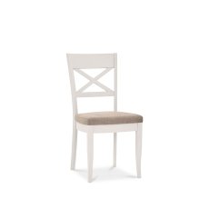 Montreux Washed Oak and Soft Grey X Back Chair - Sand Fabric (Pair)