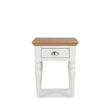 Montreux Washed Oak and Soft Grey Lamp Table - Turned Leg