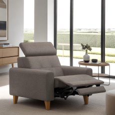 Stressless Anna A1 Power Recliner Chair in Fabric Stressless Anna A1 Power Recliner Chair in Fabric