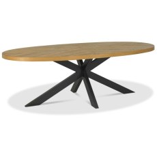 Ellipse Rustic Oak 8 Seater Dining Table