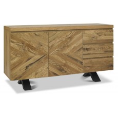 Ellipse Rustic Oak Wide Sideboard