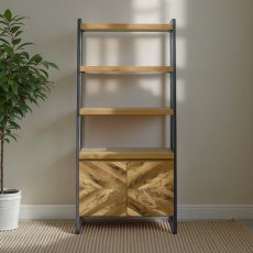 Ellipse Rustic Oak Open Display Unit Ellipse Rustic Oak Open Display Unit